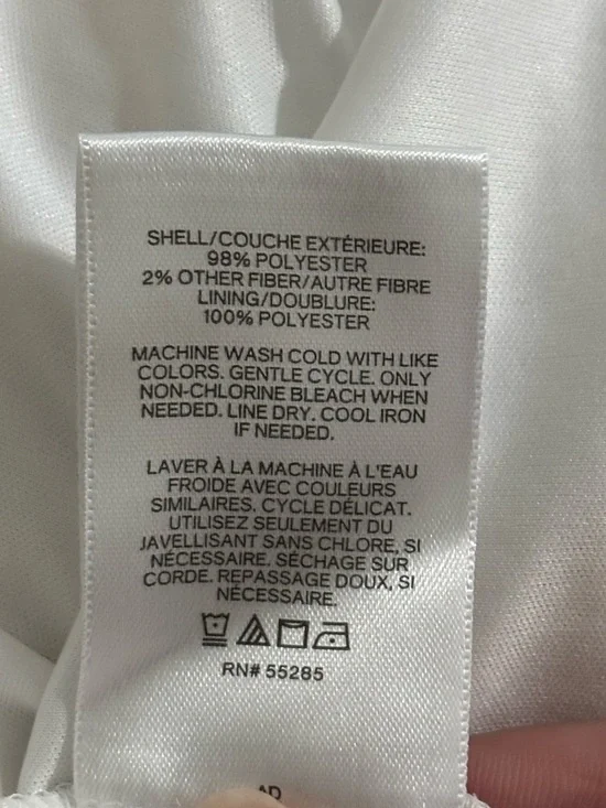 Express White Tiered Maxi Dress with Metallic Gold Squares, size Medium - Picture 5 of 9